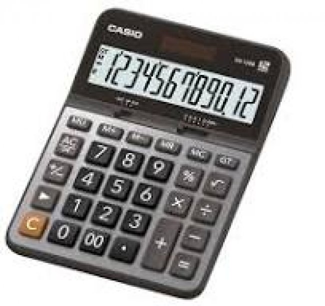 เครื่องคิดเลข Casio DX-120B 12 หลัก2พลังงาน ขนาดกลาง