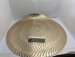 พลาสติกสีทอง ปูร้องพื้น รองจาน รองแก้ว โต๊ะรับประทานอาหาร Bu 8519