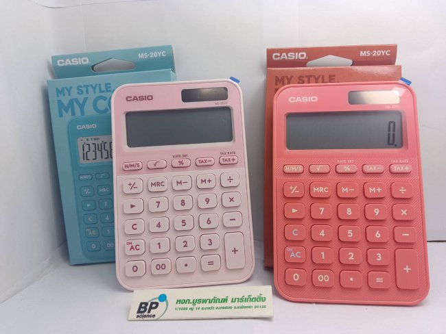 CASIO เครื่องคิดเลขแบบตั้งโต๊ะ รุ่น MS-20YC-NY